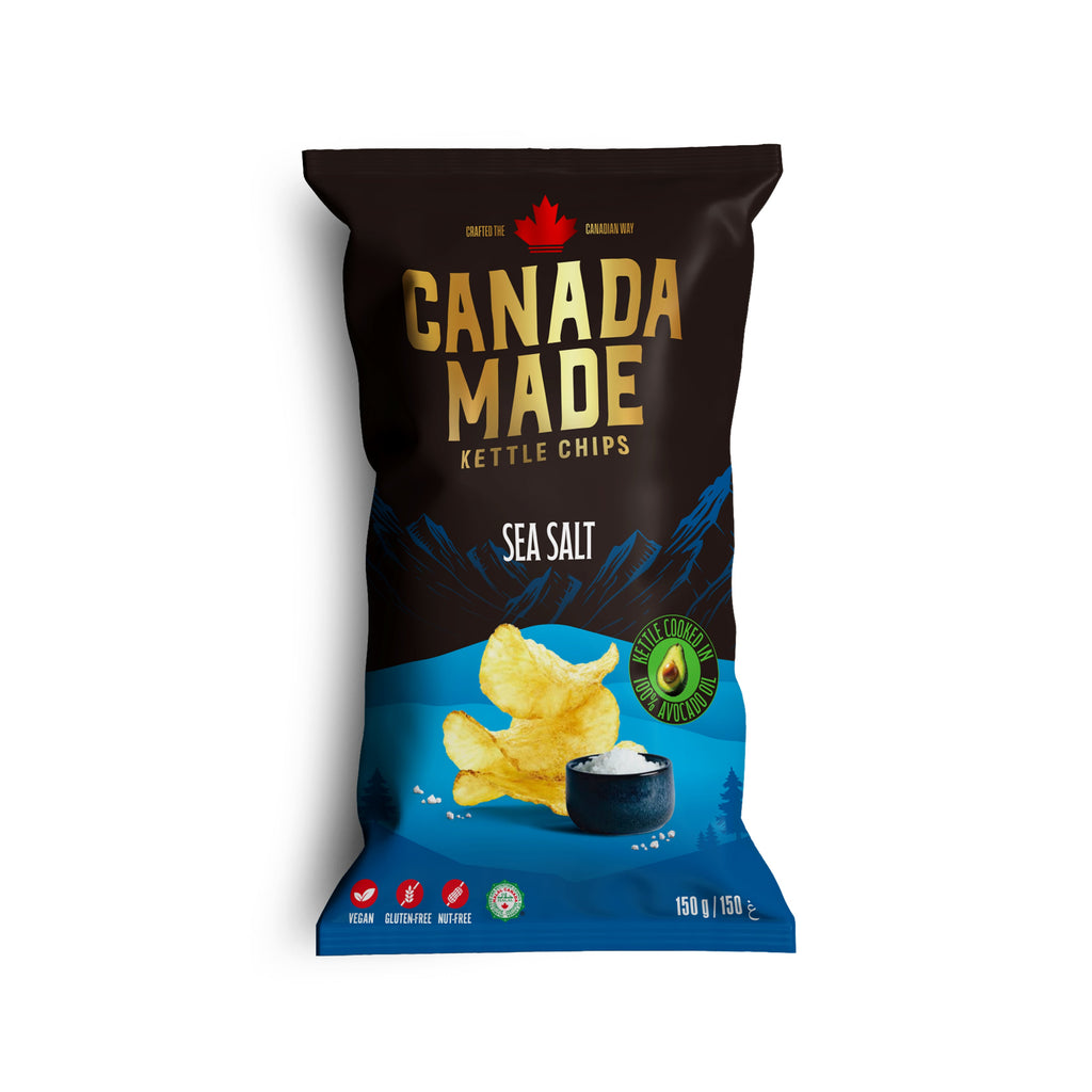 Canada Made Sea Salt Kettle Chips 150g