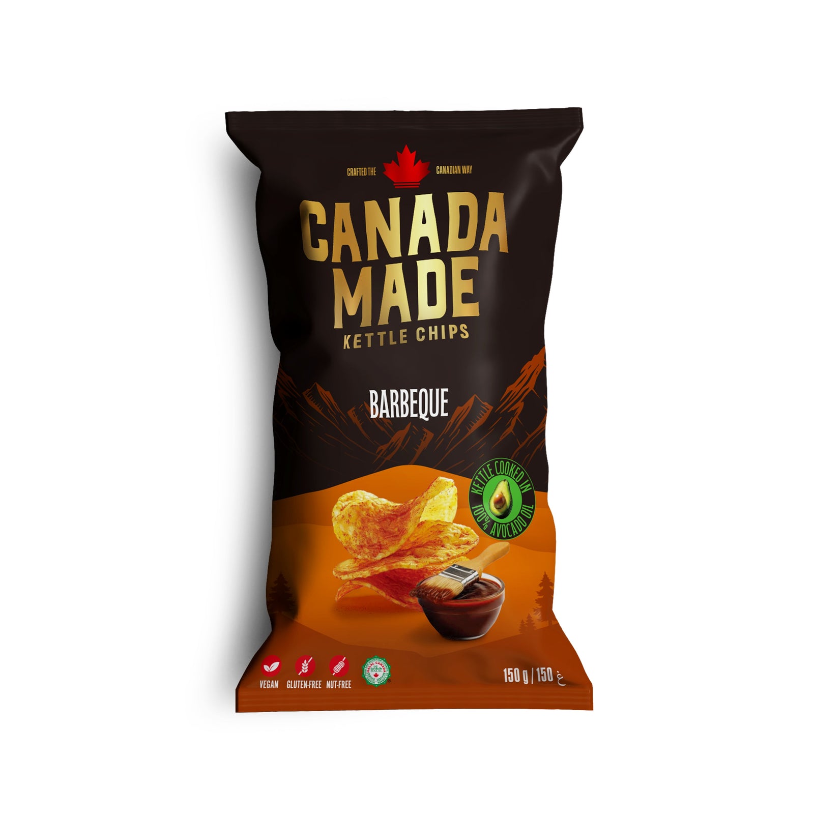 Canada Made Barbeque Kettle Chips 150g