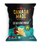 Canada Made Avocado Oil Kettle Cooked Sea Salt & Malt Vinegar Potato Chips 40g bag